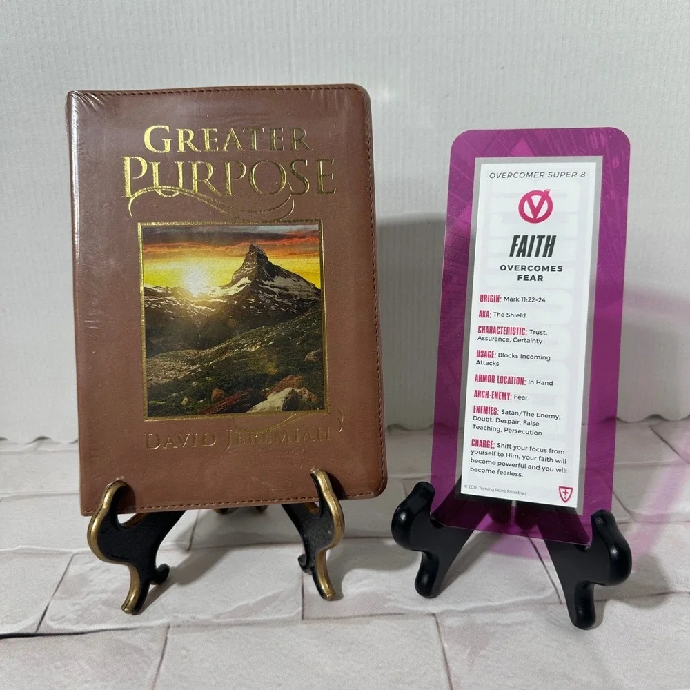 David Jeremiah Greater Purpose Christian Bible Brown Leather Cover NEW Sealed